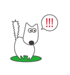 白い犬、天ちゃん（個別スタンプ：10）