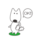 白い犬、天ちゃん（個別スタンプ：12）