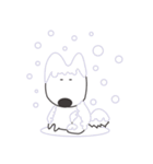 白い犬、天ちゃん（個別スタンプ：18）