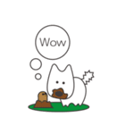 白い犬、天ちゃん（個別スタンプ：22）