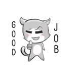 What The Cat(Eng)（個別スタンプ：9）