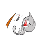What The Cat(Eng)（個別スタンプ：16）