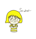 Meaning Chubby Girl (ENG)（個別スタンプ：16）