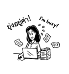 Working peeps (TH/EN)（個別スタンプ：20）