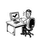 Working peeps (TH/EN)（個別スタンプ：33）