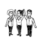 Working peeps (TH/EN)（個別スタンプ：34）
