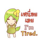 Small lady green（個別スタンプ：38）