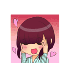 ゆるゆる女の子の日常（個別スタンプ：1）