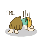 Sali Happy Girl (ENG ver.)（個別スタンプ：25）