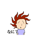 あらゆる髪型に挑戦する男！（個別スタンプ：12）