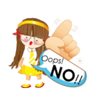 Oops！ say "NO" loudly.（個別スタンプ：3）