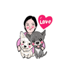 NaNa and lovely dogs（個別スタンプ：1）