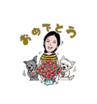 NaNa and lovely dogs（個別スタンプ：15）