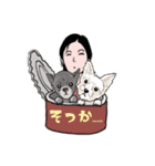 NaNa and lovely dogs（個別スタンプ：34）