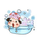 Super sloppy in everyday tasks（個別スタンプ：25）