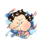 Super sloppy in everyday tasks（個別スタンプ：34）