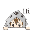 Boy little wolf [English]（個別スタンプ：1）