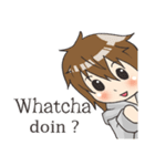 Boy little wolf [English]（個別スタンプ：2）