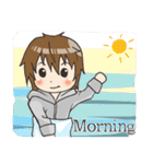 Boy little wolf [English]（個別スタンプ：7）