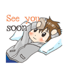 Boy little wolf [English]（個別スタンプ：9）