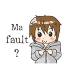Boy little wolf [English]（個別スタンプ：10）