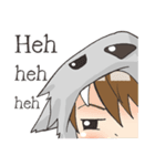 Boy little wolf [English]（個別スタンプ：12）