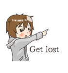 Boy little wolf [English]（個別スタンプ：13）
