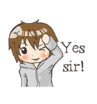 Boy little wolf [English]（個別スタンプ：16）