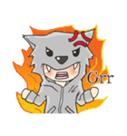 Boy little wolf [English]（個別スタンプ：18）