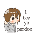 Boy little wolf [English]（個別スタンプ：19）