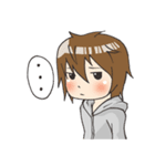 Boy little wolf [English]（個別スタンプ：21）