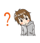 Boy little wolf [English]（個別スタンプ：22）