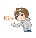 Boy little wolf [English]（個別スタンプ：23）
