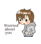 Boy little wolf [English]（個別スタンプ：27）