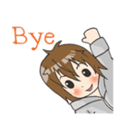 Boy little wolf [English]（個別スタンプ：40）