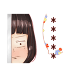 ウォール * 少女（個別スタンプ：13）