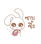 Pink rabbit scarf（個別スタンプ：3）