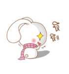 Pink rabbit scarf（個別スタンプ：6）