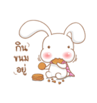 Pink rabbit scarf（個別スタンプ：10）