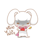Pink rabbit scarf（個別スタンプ：12）