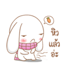 Pink rabbit scarf（個別スタンプ：15）