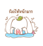 Pink rabbit scarf（個別スタンプ：24）