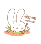 Pink rabbit scarf（個別スタンプ：30）