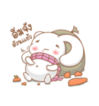 Pink rabbit scarf（個別スタンプ：31）