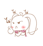 Pink rabbit scarf（個別スタンプ：40）
