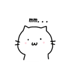 White cat mew mew（個別スタンプ：1）