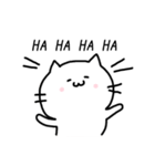 White cat mew mew（個別スタンプ：13）