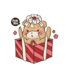 Brown TeddyBear for Valentine's day（個別スタンプ：2）