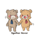 Brown TeddyBear for Valentine's day（個別スタンプ：13）