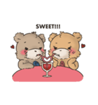 Brown TeddyBear for Valentine's day（個別スタンプ：15）